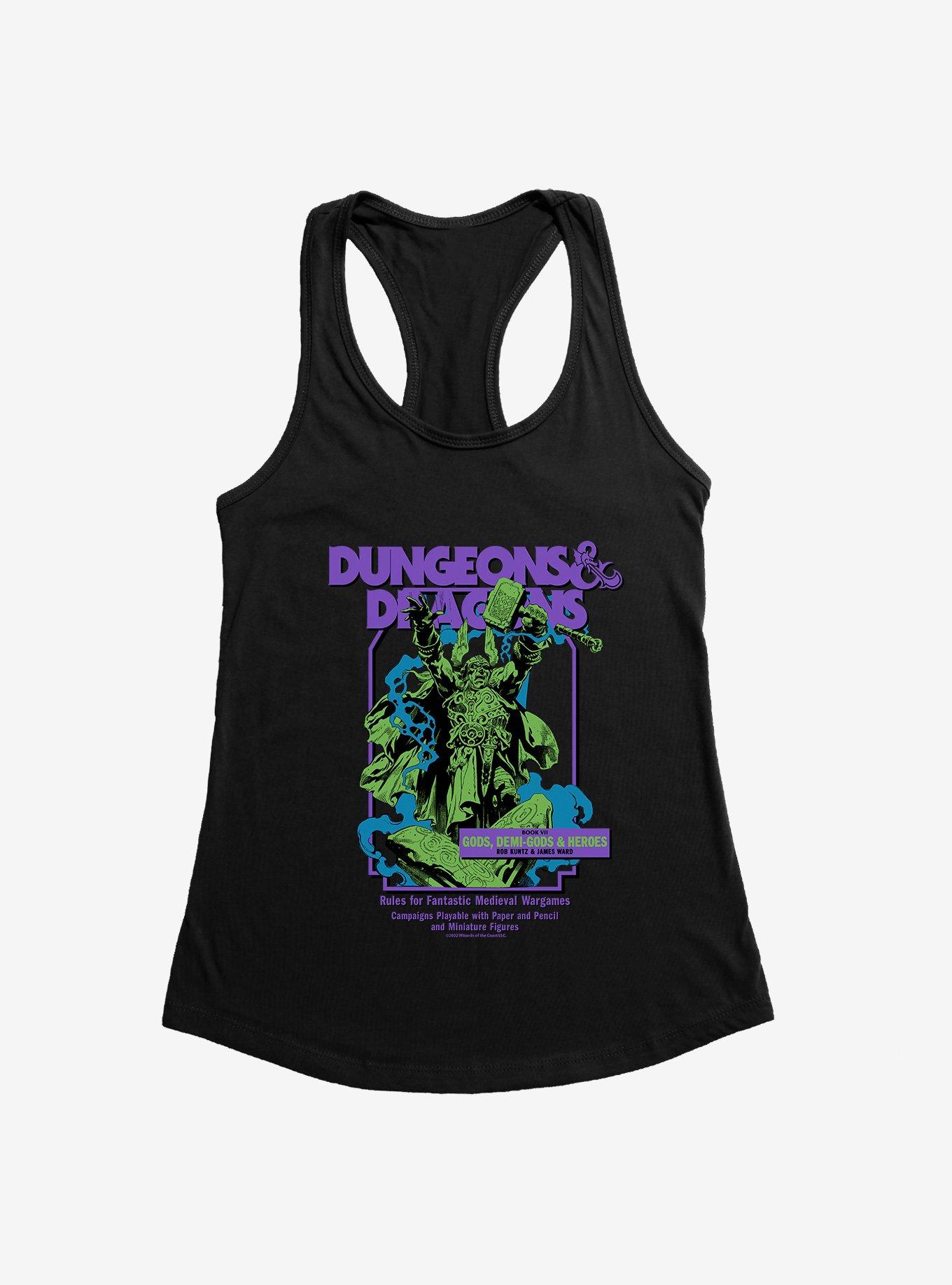 Dungeons & Dragons Book VII Gods, Demi-Gods & Heroes Girls Tank, BLACK, hi-res