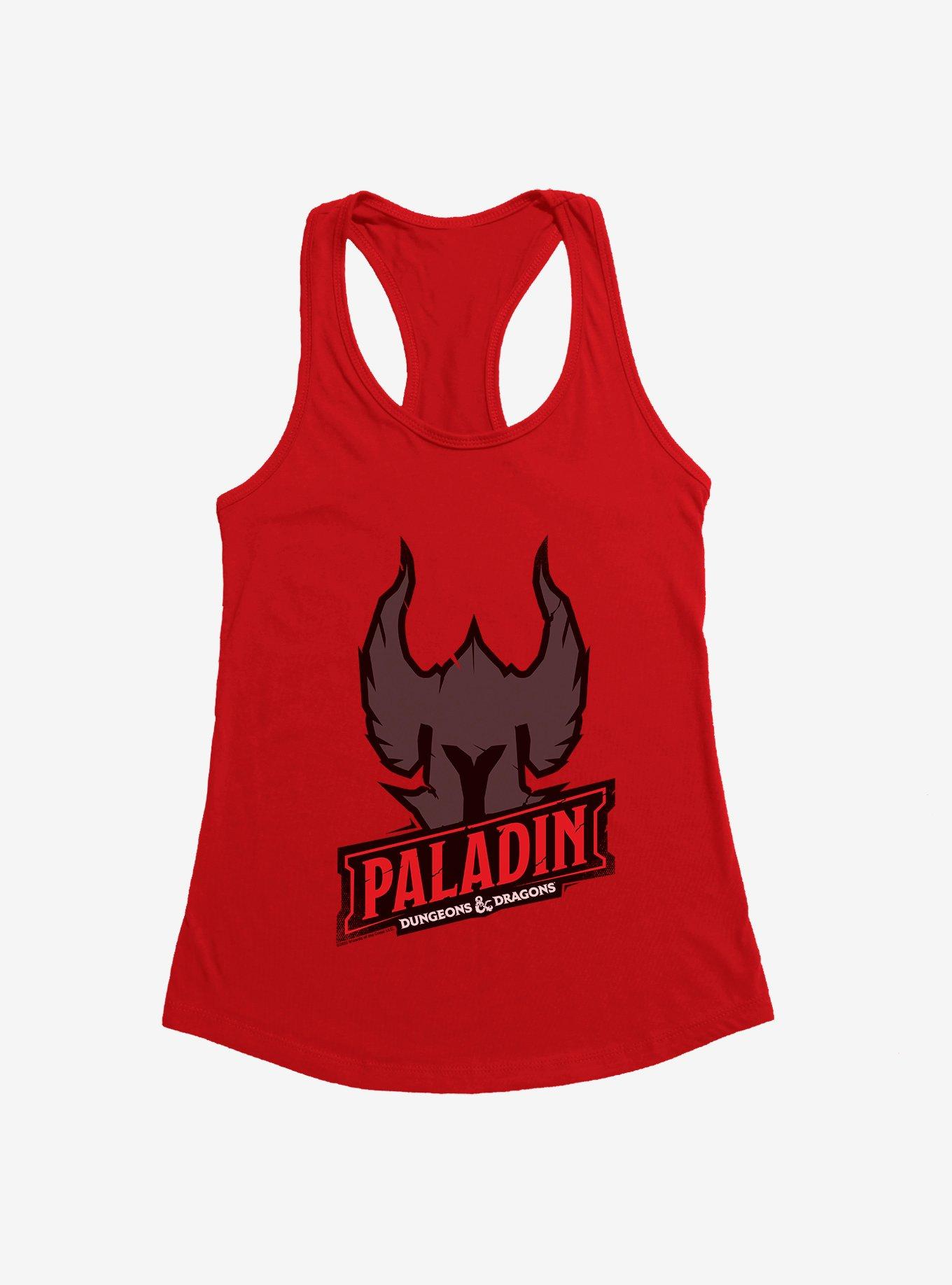 Dungeons & Dragons Paladin Badge Womens Tank Top, RED, hi-res