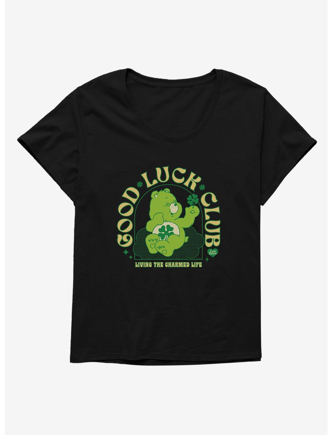 Care Bears Good Luck Club Girls T-Shirt Plus Size, BLACK, hi-res