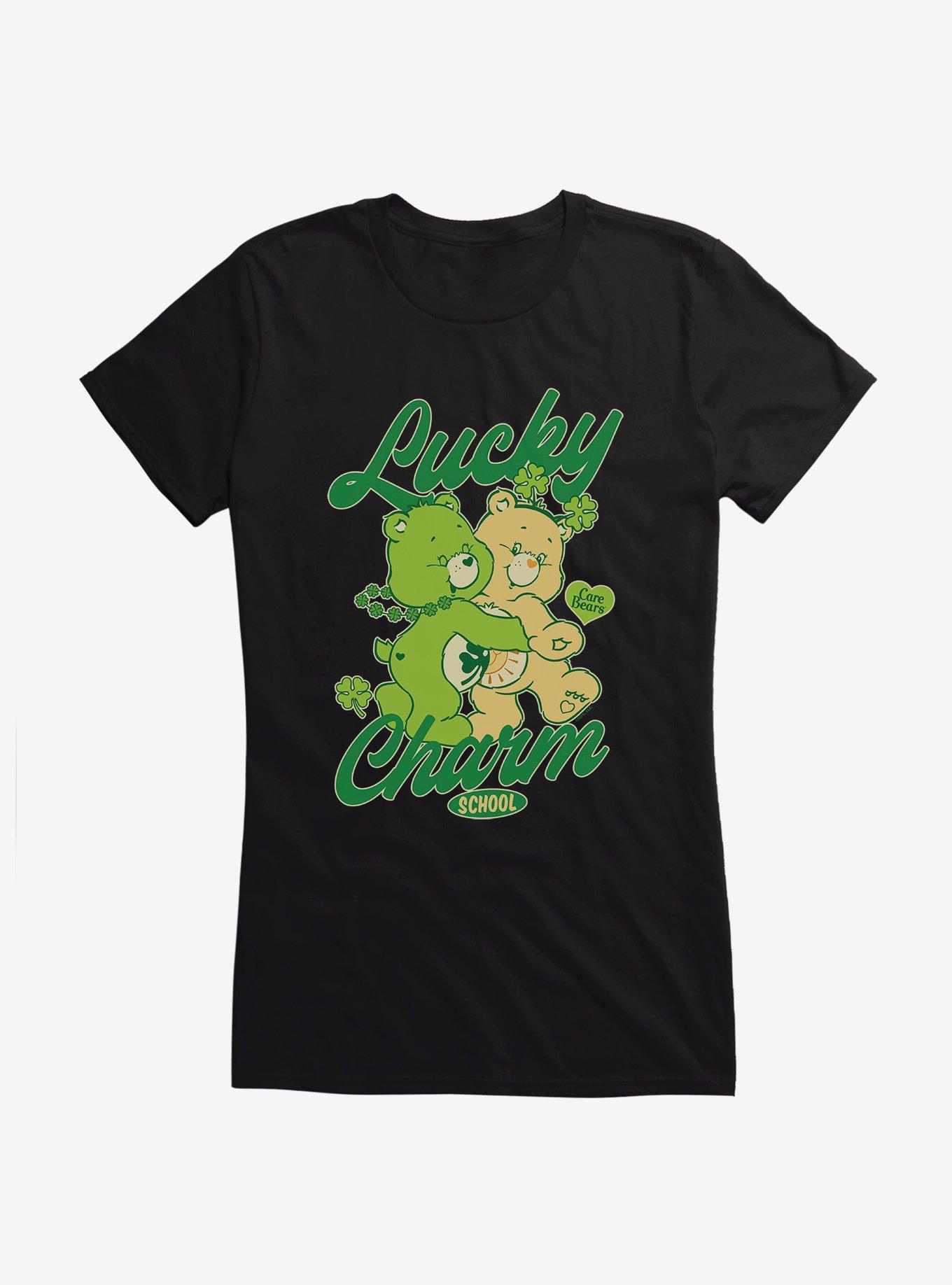 Care Bears Lucky Charm School Girls T-Shirt, BLACK, hi-res