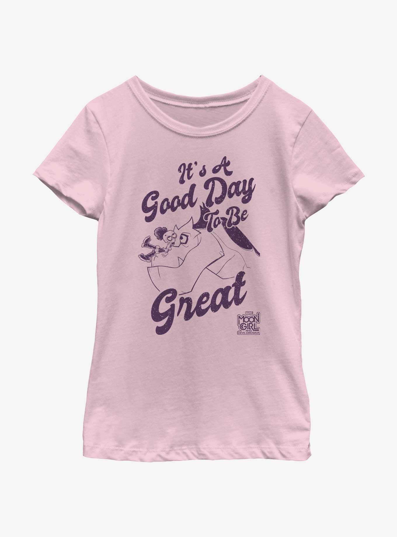 Marvel Moon Girl And Devil Dinosaur Good Day To Be Great Youth Girls T-Shirt, , hi-res
