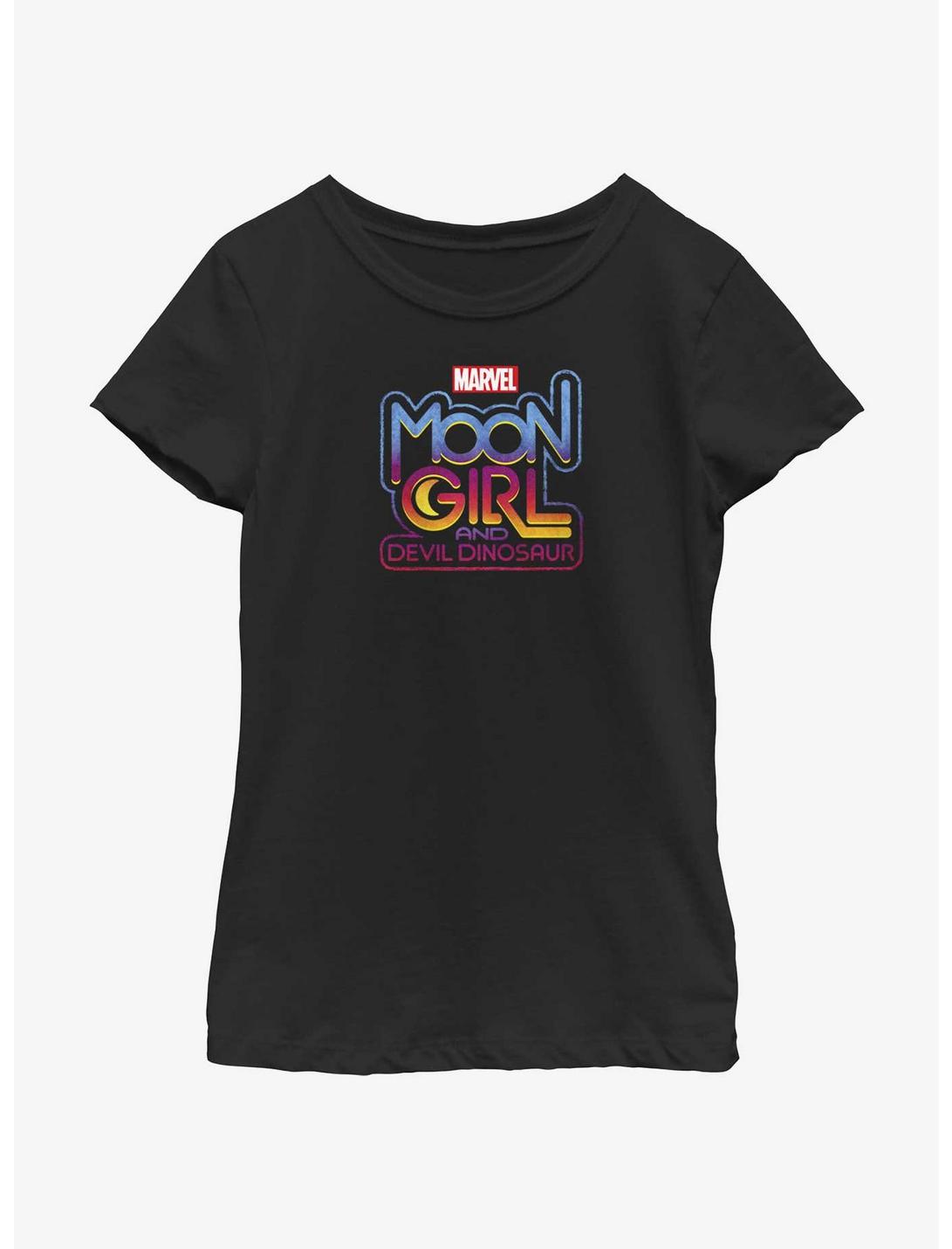 Marvel Moon Girl And Devil Dinosaur Moon Girl Logo Youth Girls T-Shirt, BLACK, hi-res