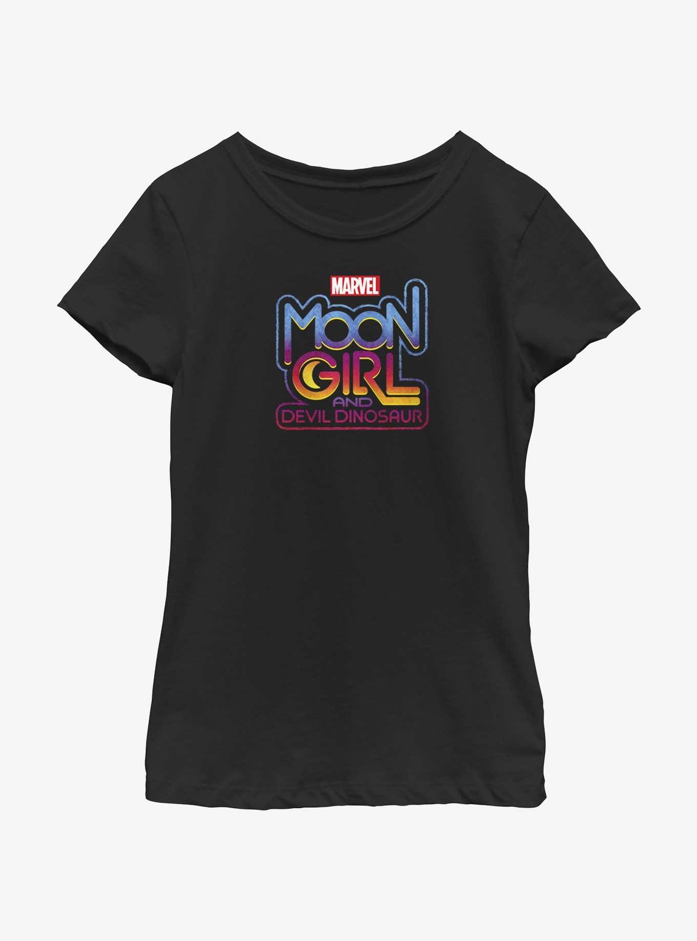 Marvel Moon Girl And Devil Dinosaur Moon Girl Logo Youth Girls T-Shirt, , hi-res