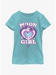 Marvel Moon Girl And Devil Dinosaur Retro Hearts Youth Girls T-Shirt, TAHI BLUE, hi-res