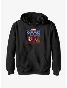 Marvel Moon Girl And Devil Dinosaur Moon Girl Logo Youth Hoodie, , hi-res