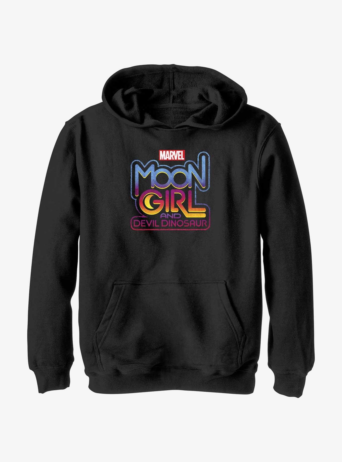 Marvel Moon Girl And Devil Dinosaur Moon Girl Logo Youth Hoodie, , hi-res