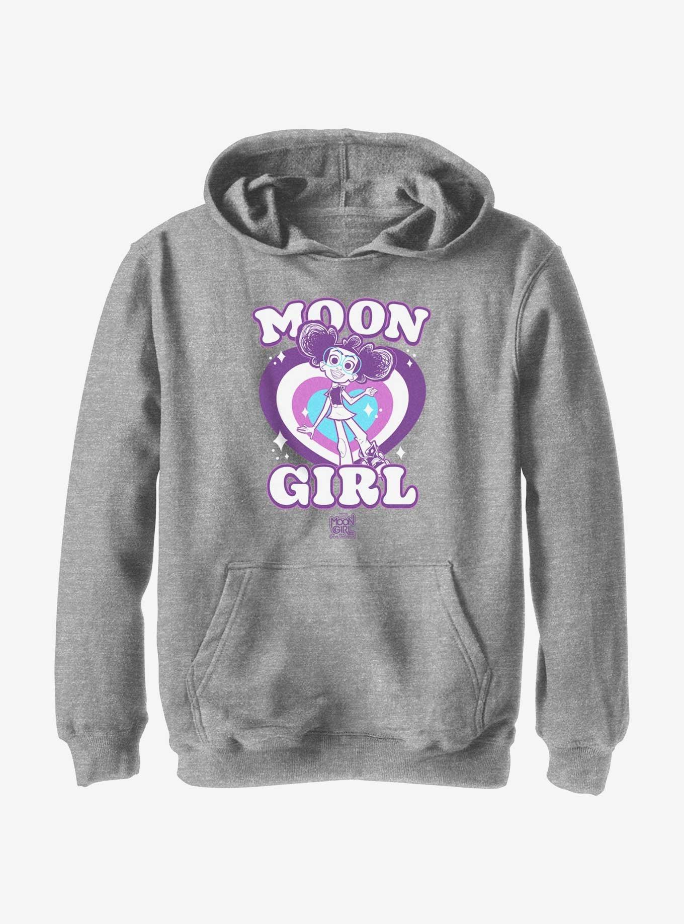 Marvel Moon Girl And Devil Dinosaur Retro Hearts Youth Hoodie, , hi-res
