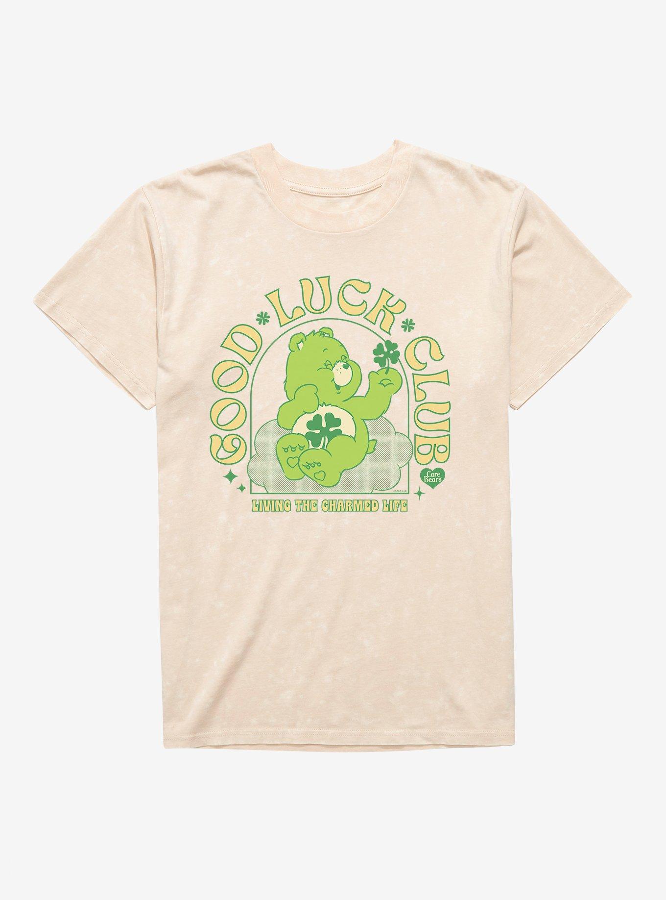 Care Bears Good Luck Club Mineral Wash T-Shirt, , hi-res
