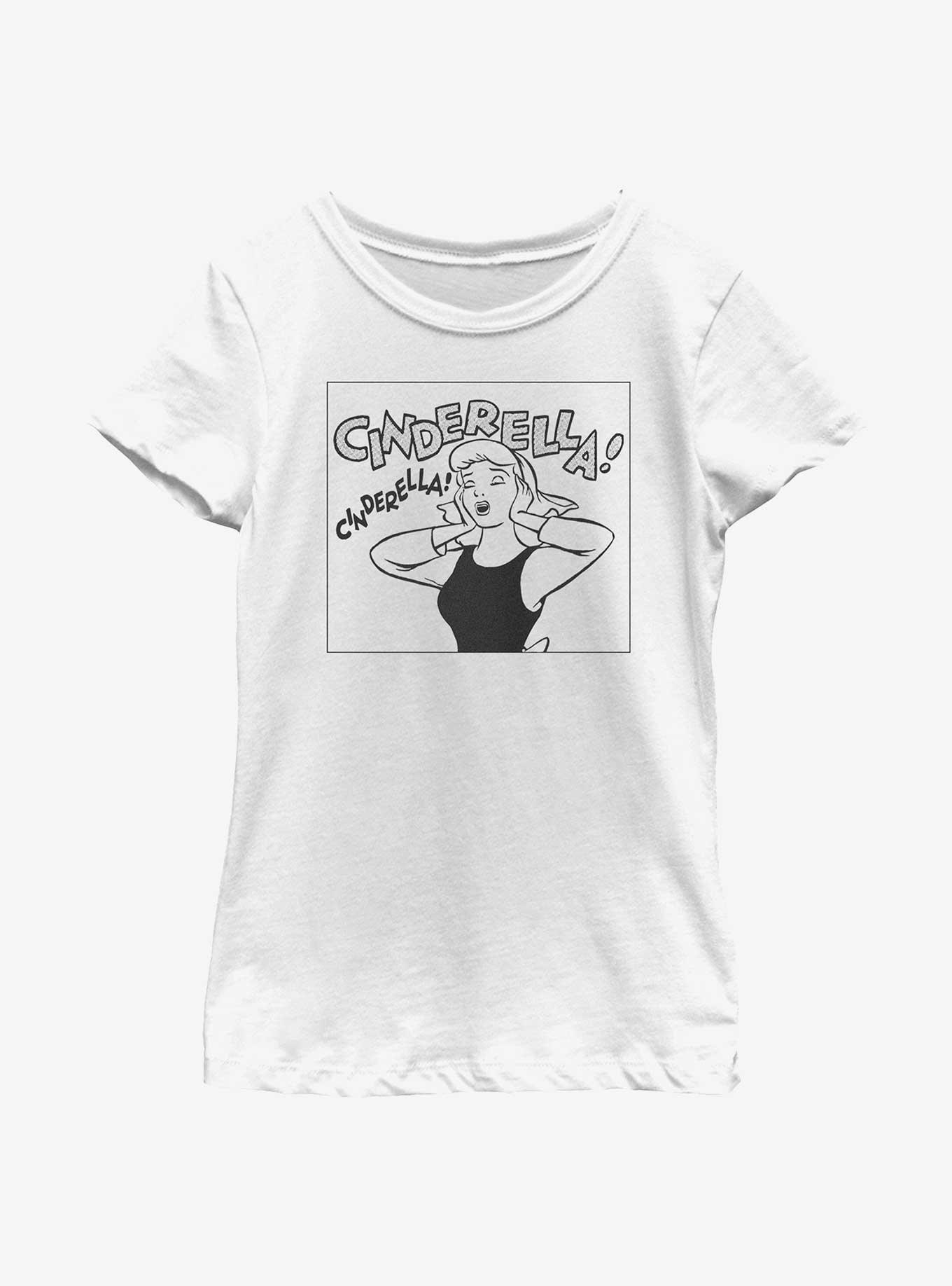 Disney Cinderella Pop Art Style Portrait Youth Girls T-Shirt, , hi-res