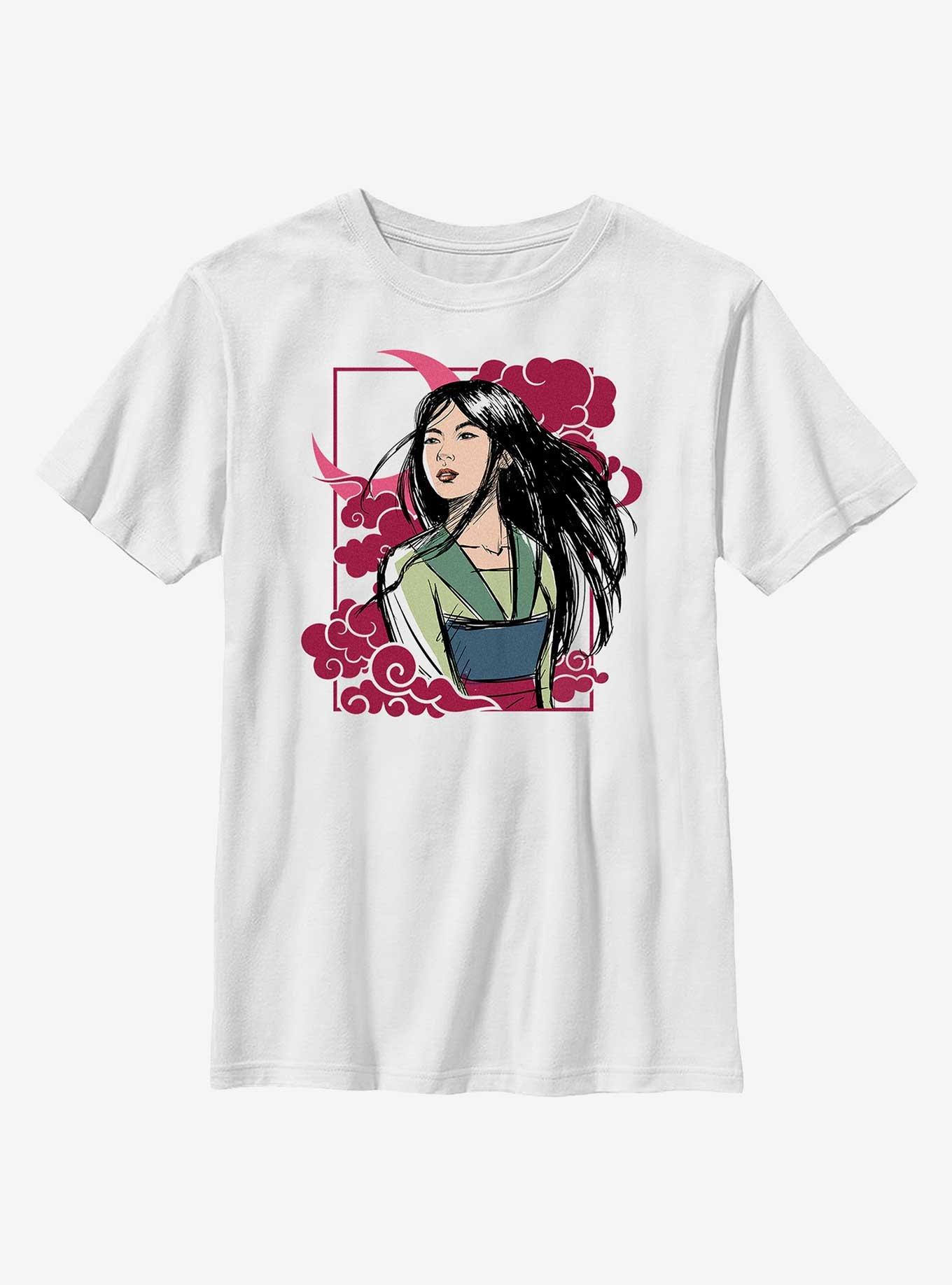 Disney Mulan Moon Portrait Youth T-Shirt, , hi-res