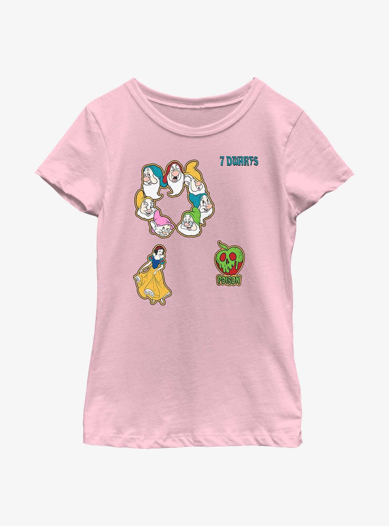 Disney Snow White And The Seven Dwarfs Classic Icons Youth Girls T-Shirt, , hi-res