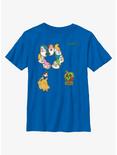 Disney Snow White And The Seven Dwarfs Classic Icons Youth T-Shirt, ROYAL, hi-res