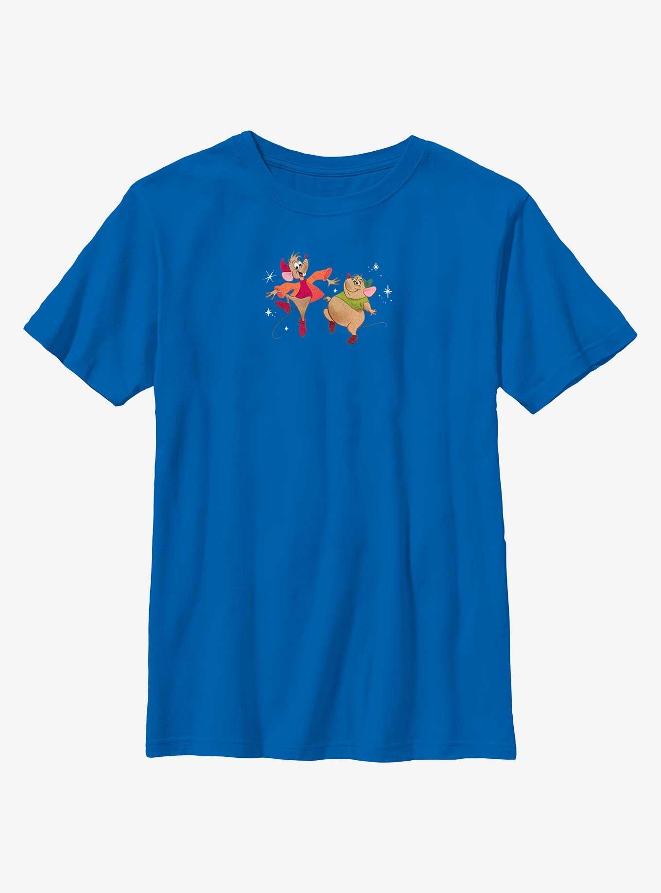 Disney Cinderella Jaq And Gus Dancing Youth T-Shirt, ROYAL, hi-res