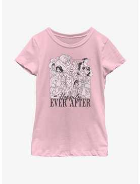 Disney Princesses Happily Ever After Group Youth Girls T-Shirt, , hi-res