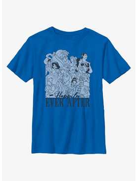 Disney Princesses Happily Ever After Group Youth T-Shirt, , hi-res