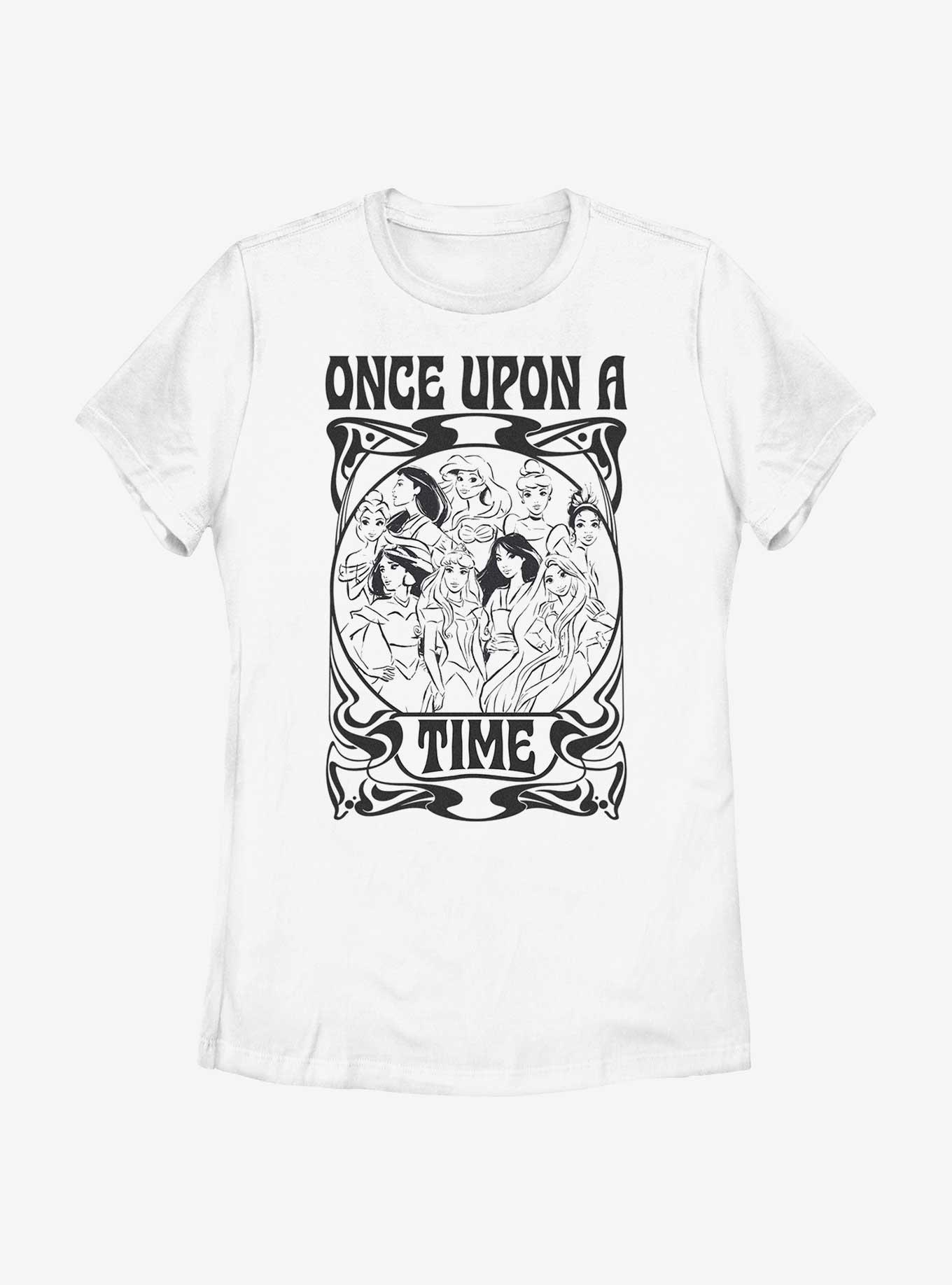 Disney The Little Mermaid Once Upon a Time Retro Womens T-Shirt, WHITE, hi-res