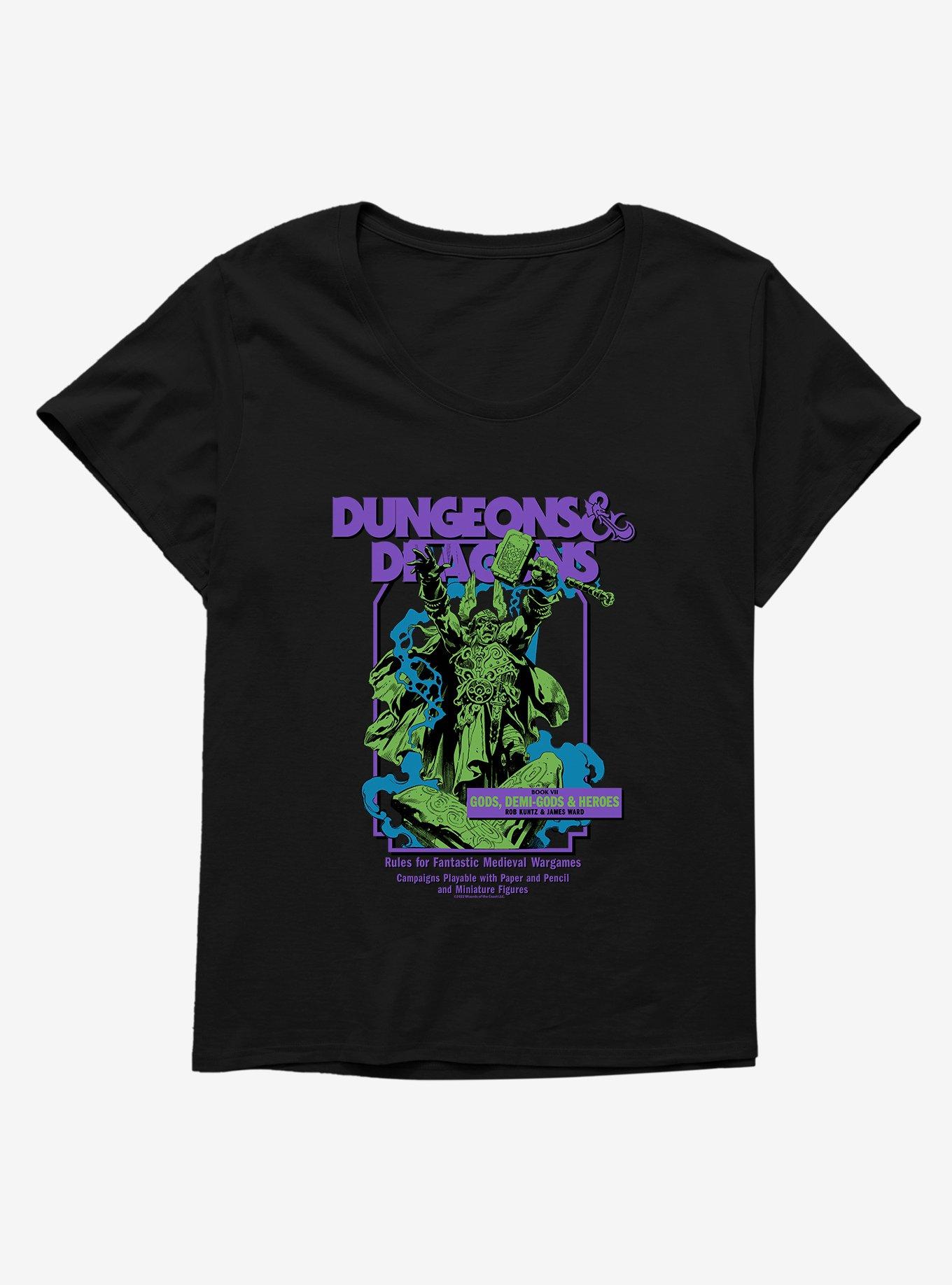 Dungeons & Dragons Book VII Gods, Demi-Gods & Heroes Girls T-Shirt Plus Size, BLACK, hi-res