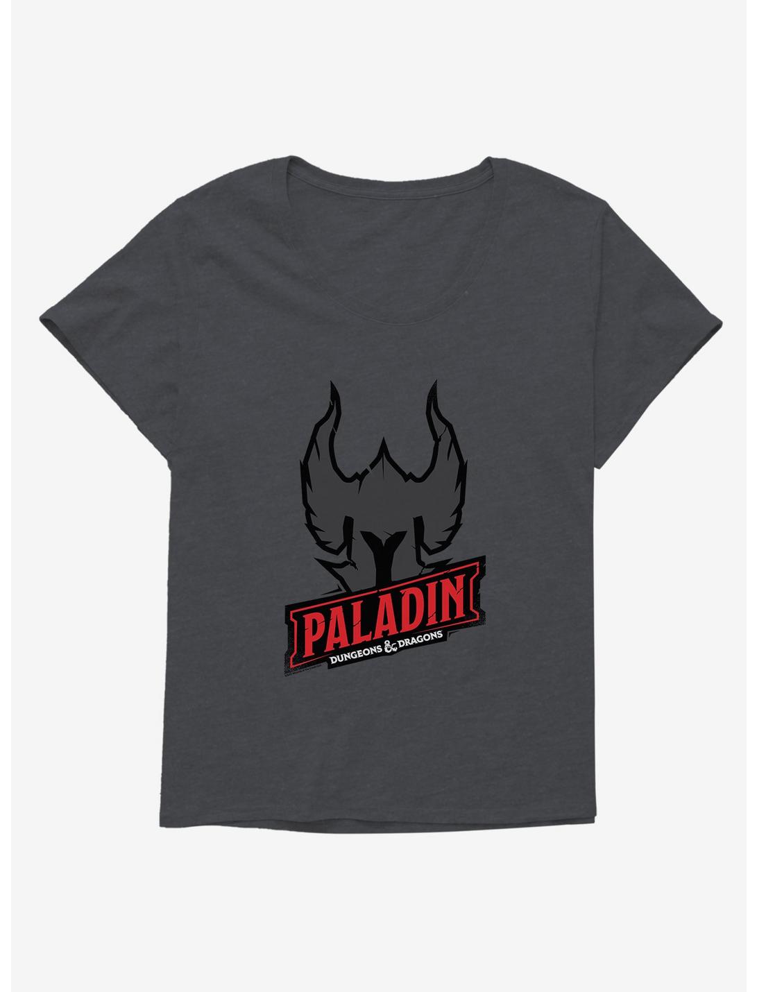 Dungeons & Dragons Paladin Badge Womens T-Shirt Plus Size, CHARCOAL HEATHER, hi-res