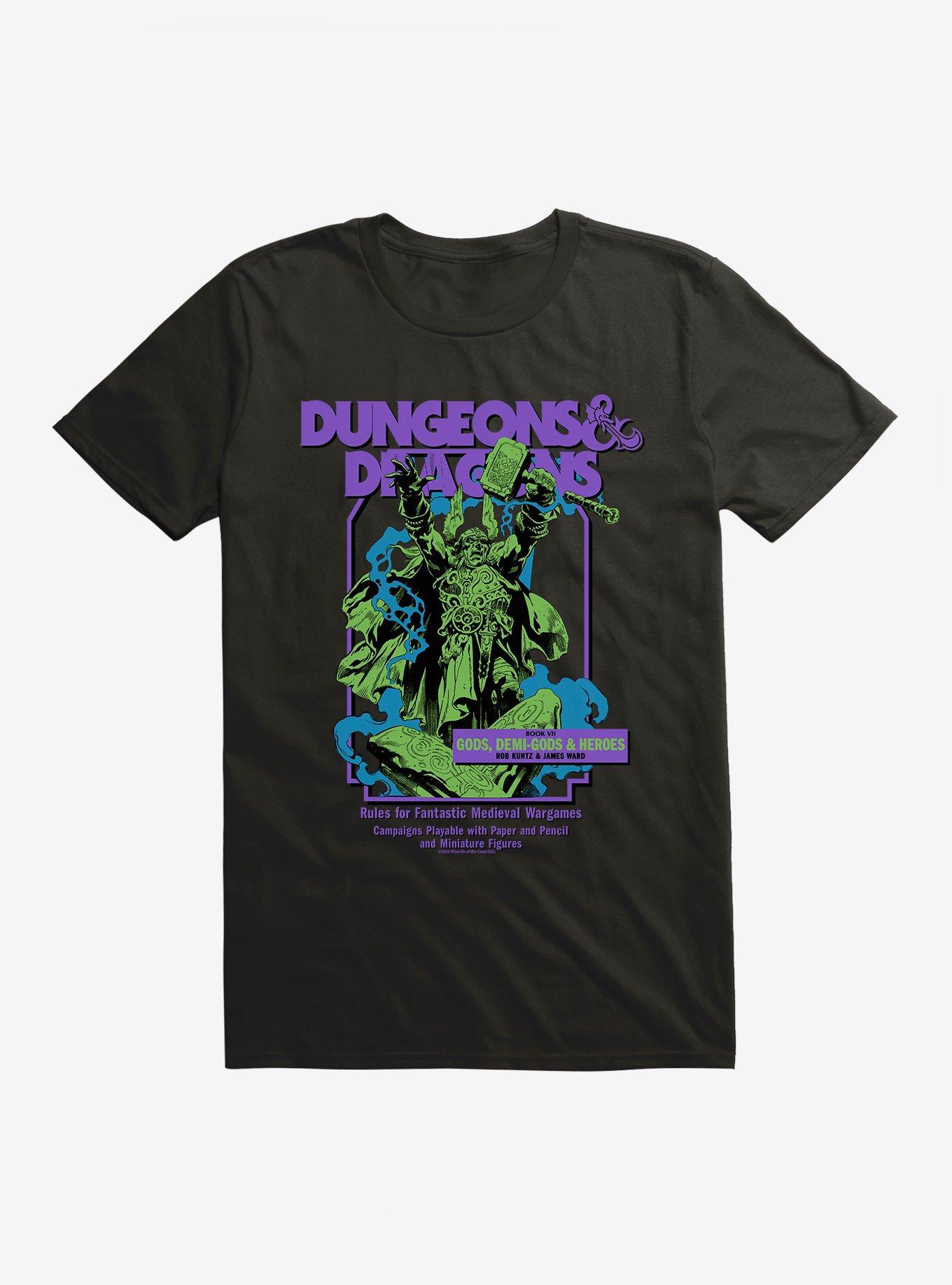 Dungeons & Dragons Book VII Gods, Demi-Gods & Heroes T-Shirt, BLACK, hi-res