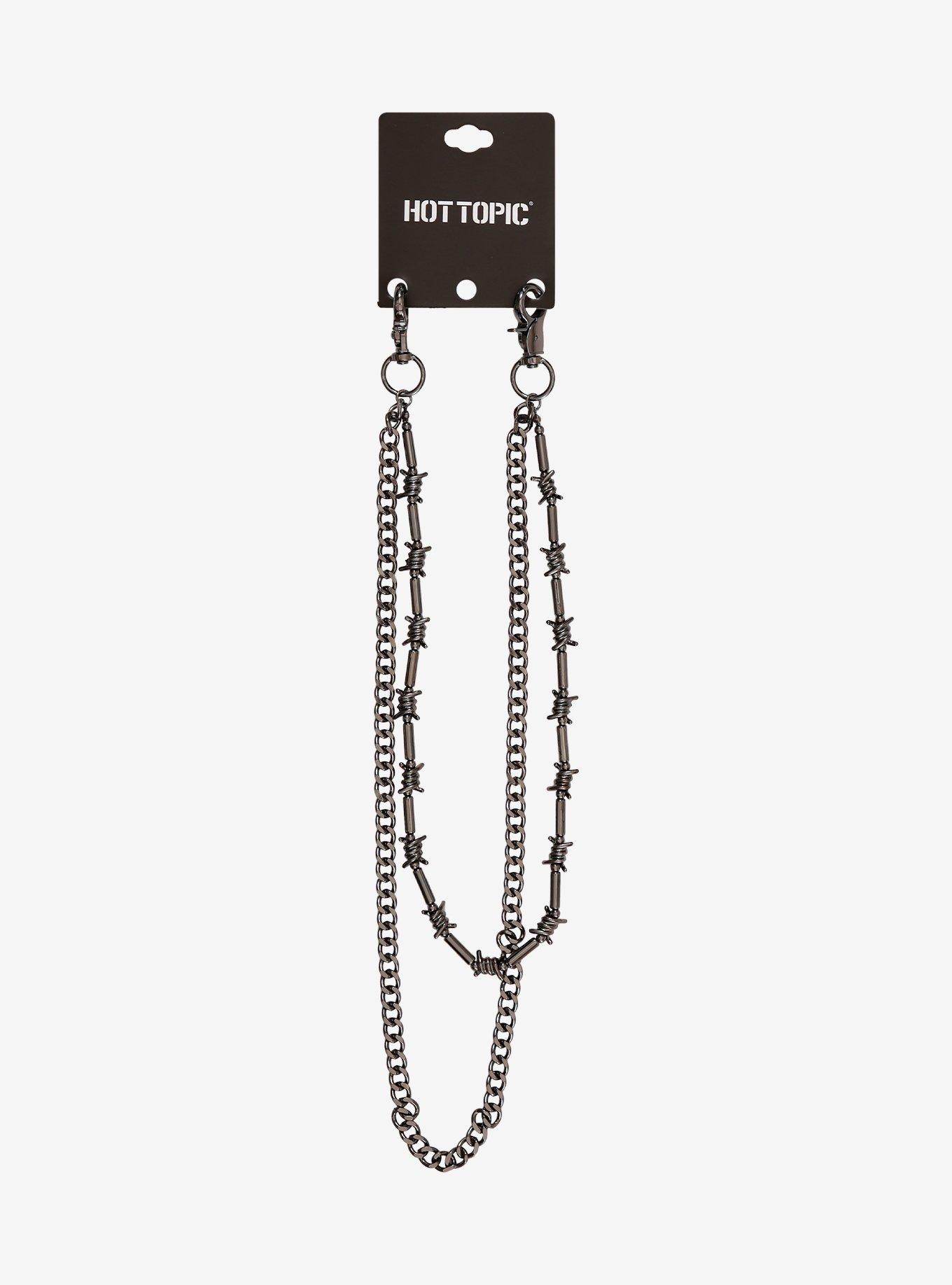 Barbed Wire 18 Inch & 24 Inch Double Wallet Chain | Hot Topic