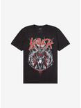 Slayer Goat Pentagram Pigment-Dyed T-Shirt, CHARCOAL, hi-res