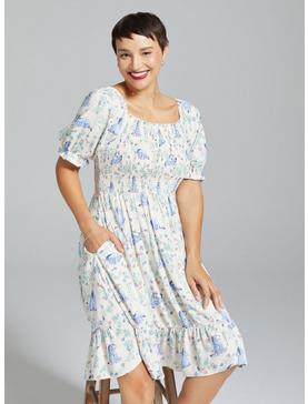 Her Universe Disney Winnie the Pooh Eeyore Floral Allover Print Smock Dress - BoxLunch Exclusive , , hi-res