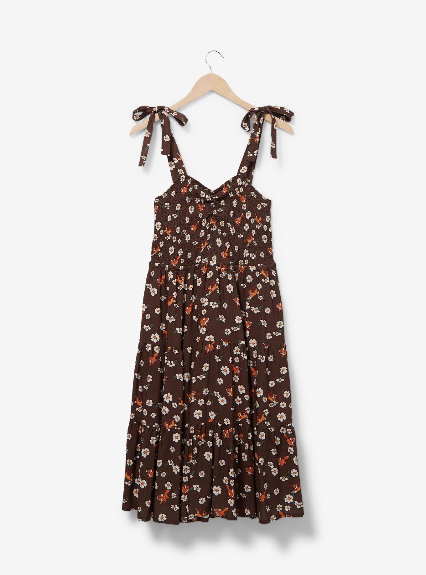 Disney The Fox and the Hound Floral Character Allover Print Plus Size Tank Dress - BoxLunch Exclusive, , hi-res