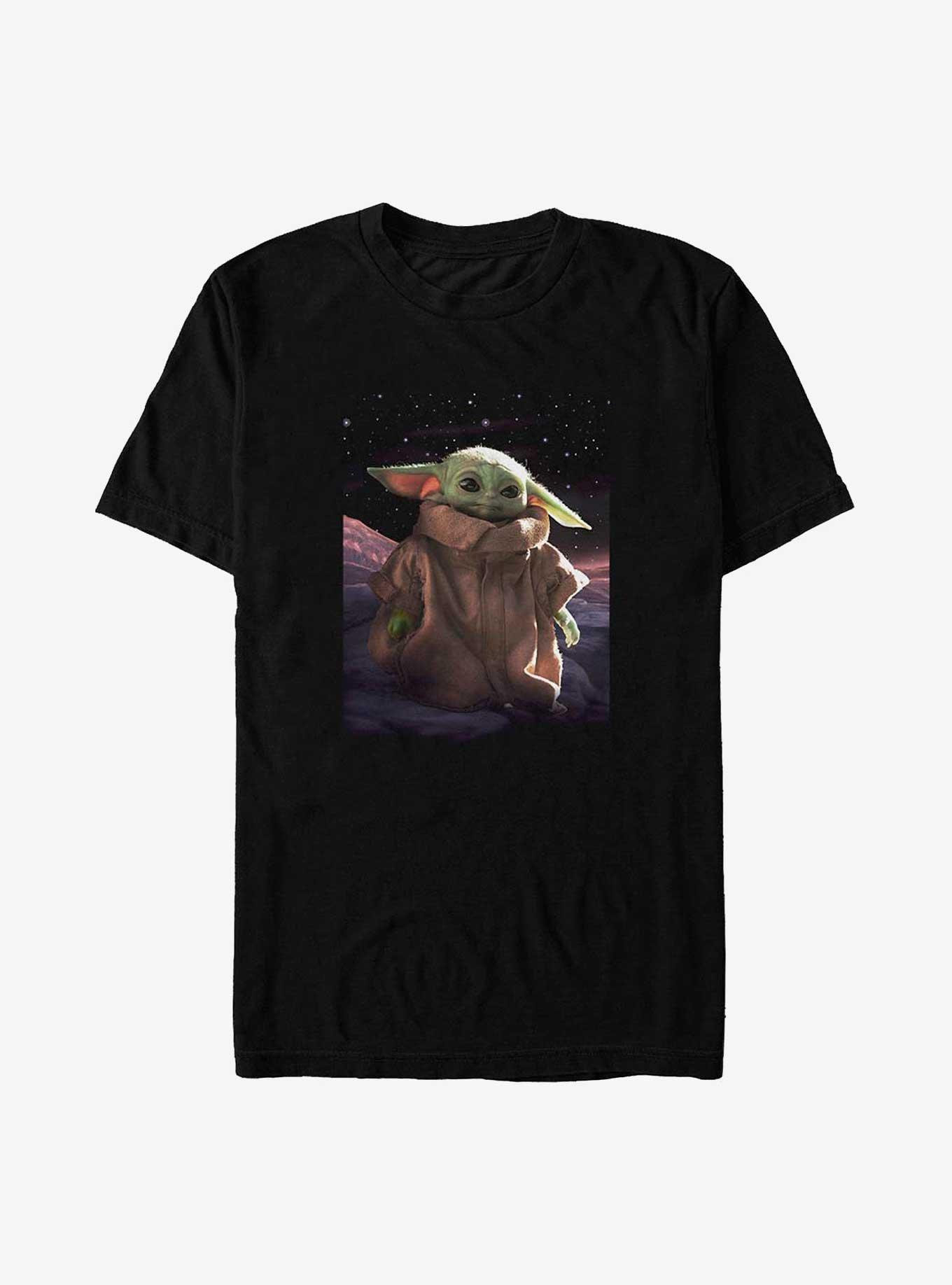 Star Wars The Mandalorian The Child In Space Poster Big & Tall T-Shirt, , hi-res