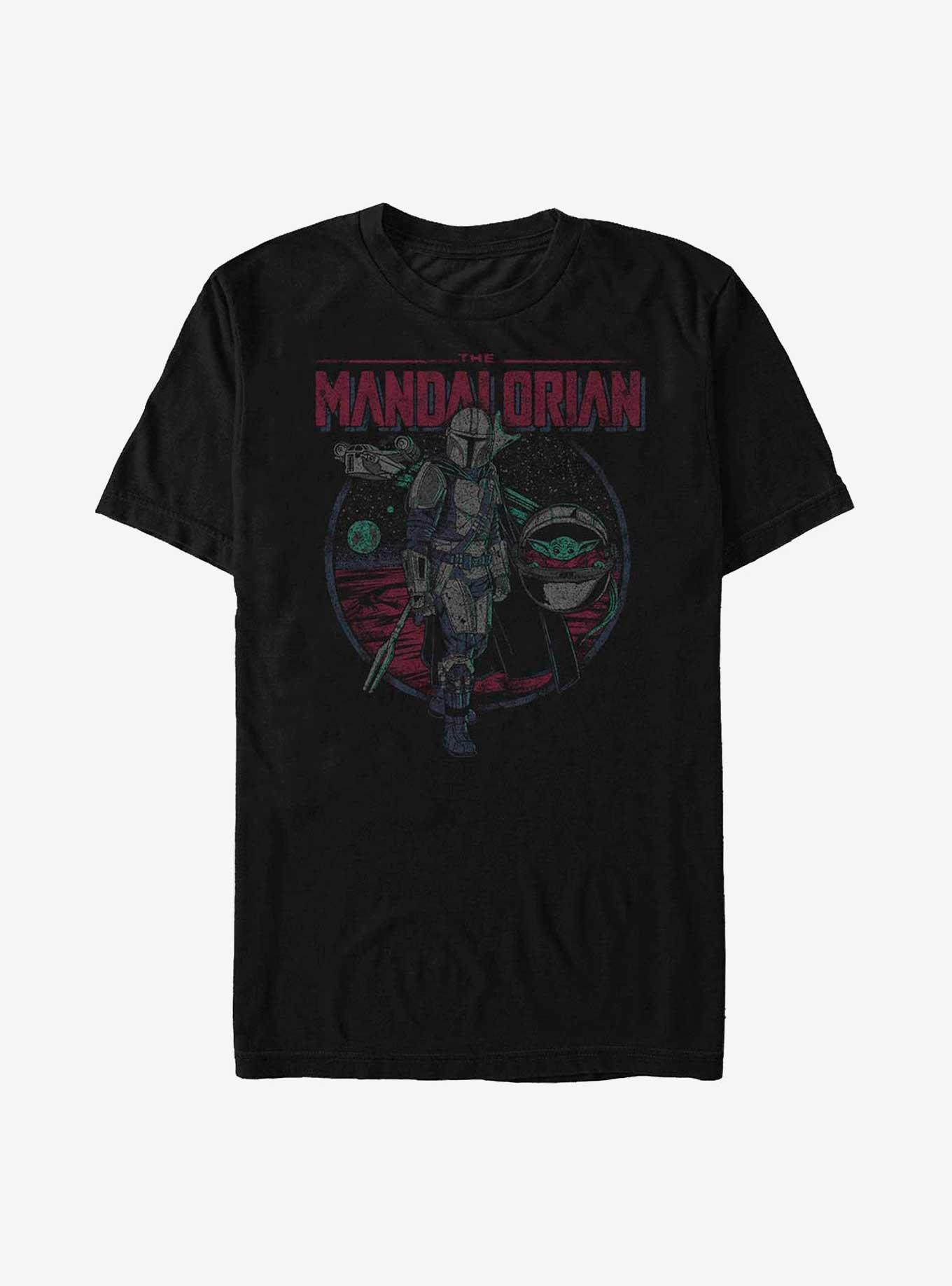 Star Wars The Mandalorian Galaxy Explorers Big & Tall T-Shirt, BLACK, hi-res