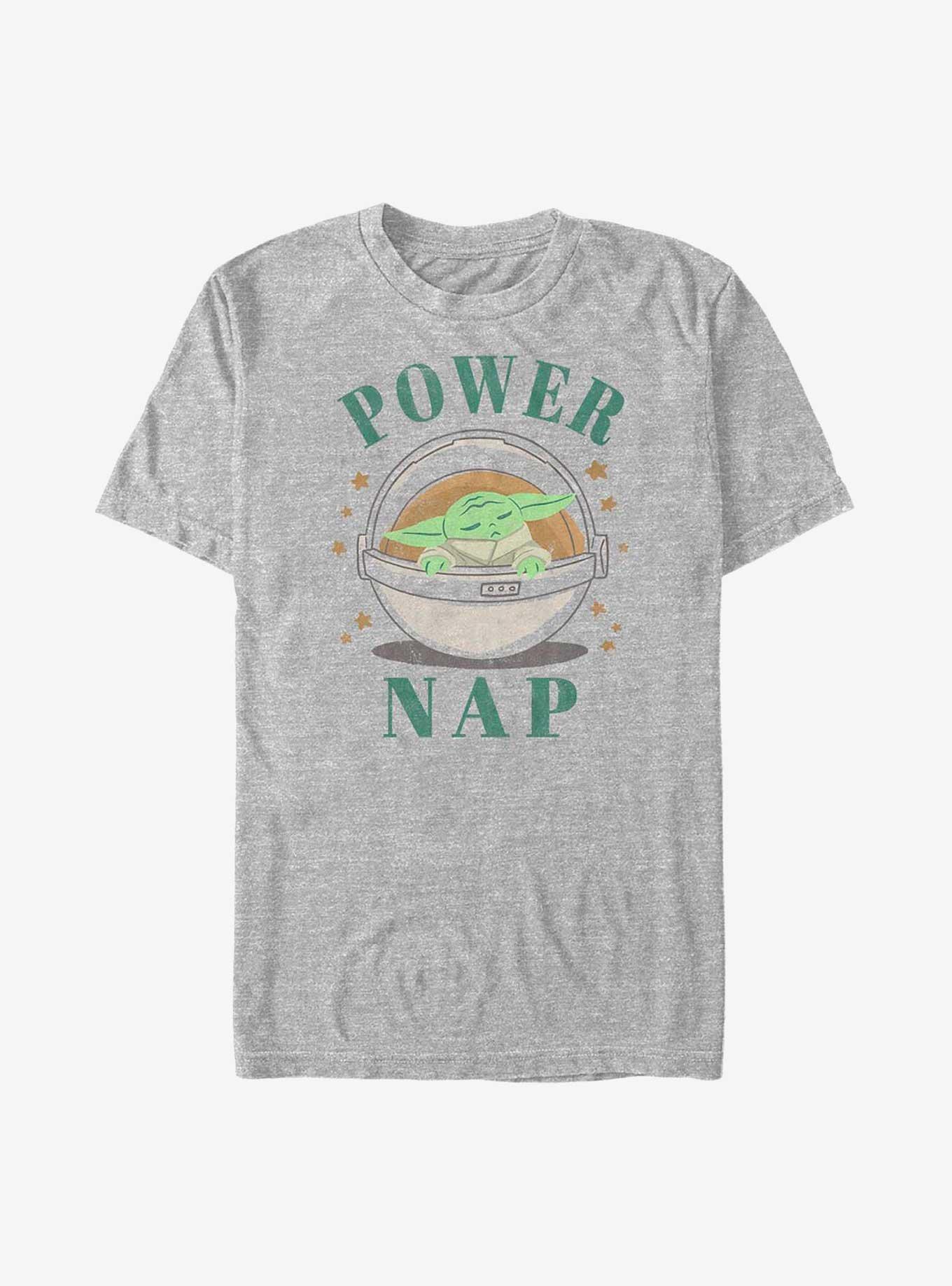 Star Wars The Mandalorian The Child Power Nap Big & Tall T-Shirt, ATH HTR, hi-res