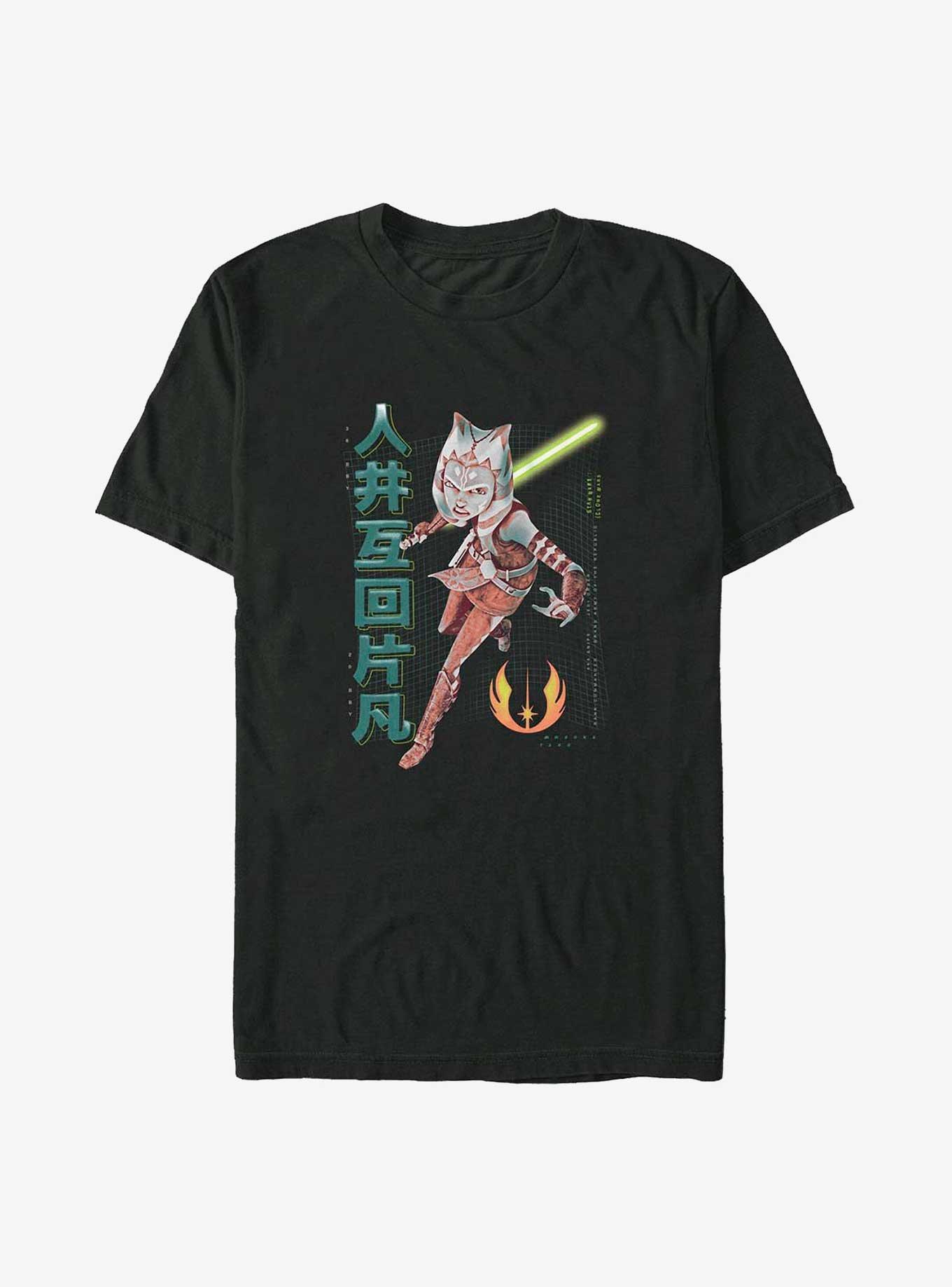 Star Wars: The Clone Wars Ahsoka Meta Big & Tall T-Shirt, BLACK, hi-res