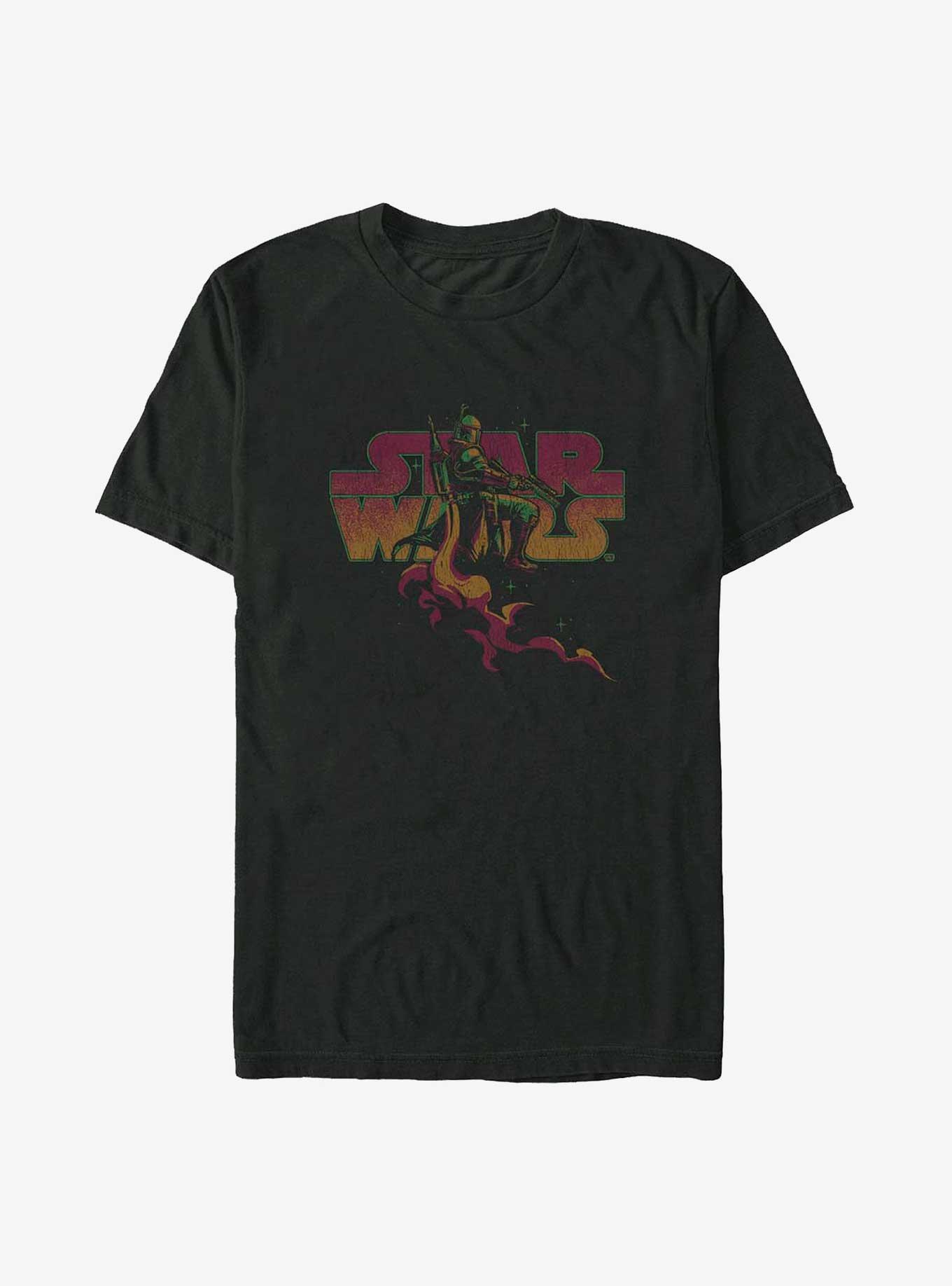 Star Wars Boba Fett Blast Off Logo Big & Tall T-Shirt, , hi-res