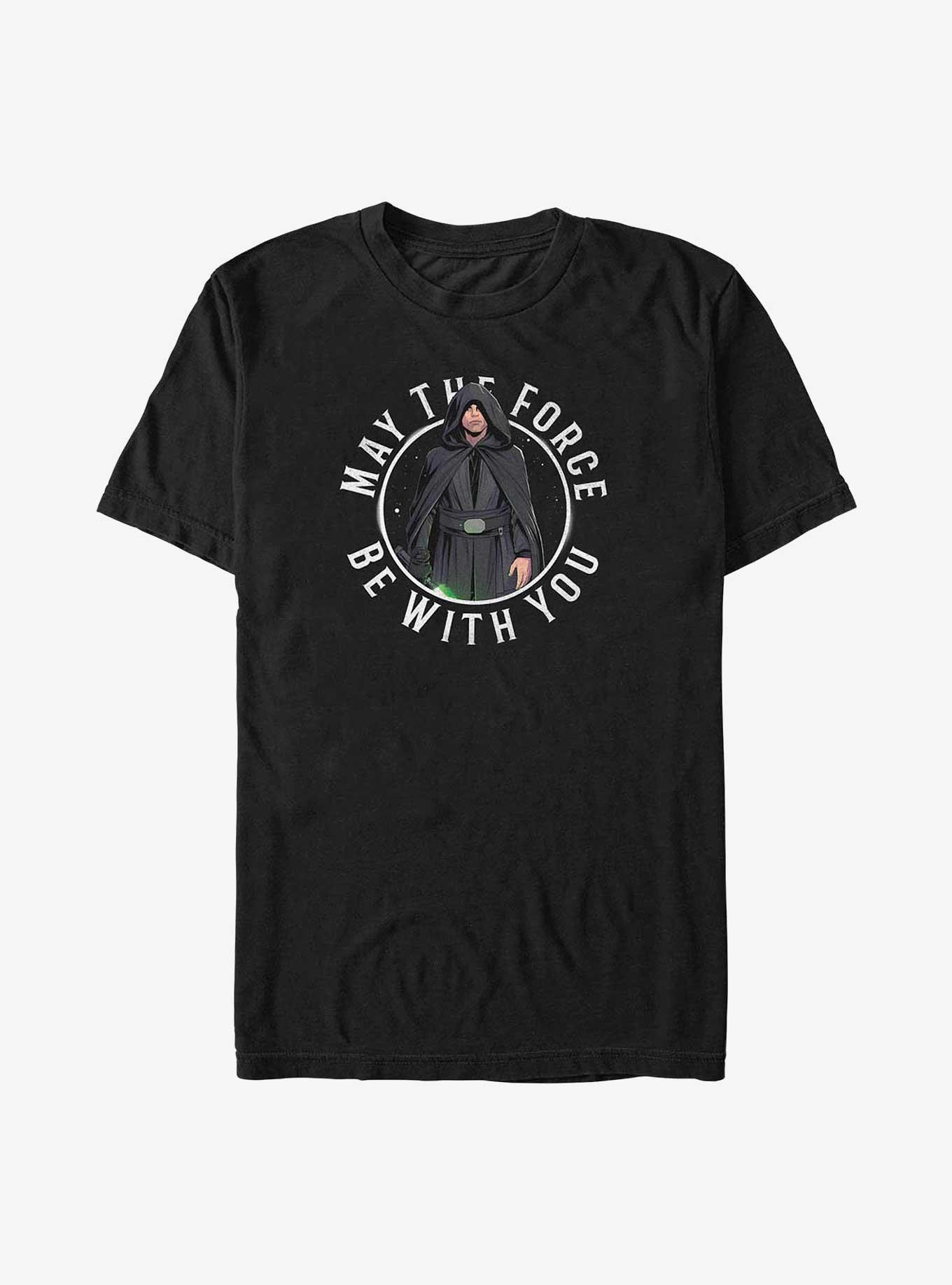 Star Wars The Mandalorian Luke Skywalker May Force Be With You Big & Tall T-Shirt