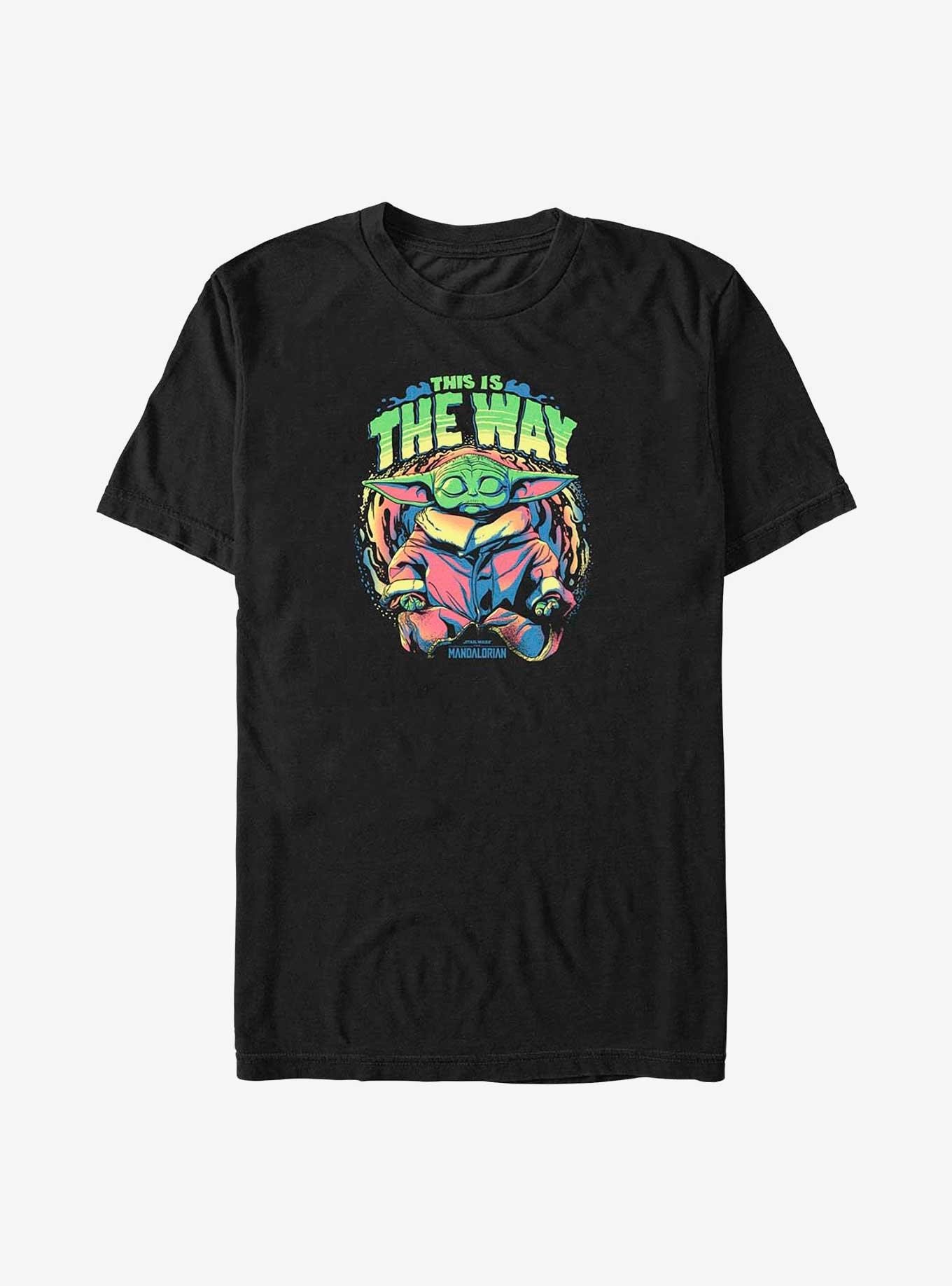 Star Wars The Mandalorian Grogu Meditation Big & Tall T-Shirt, BLACK, hi-res