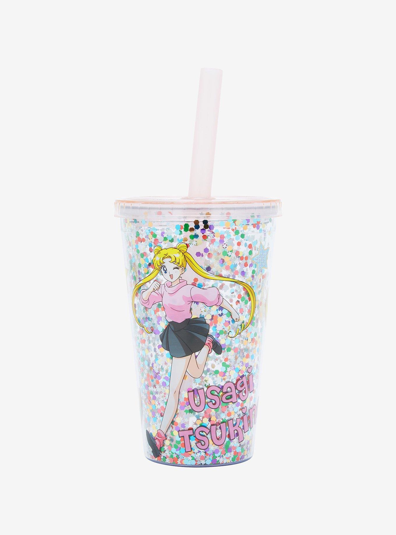 cute sailor moon anime straw cover