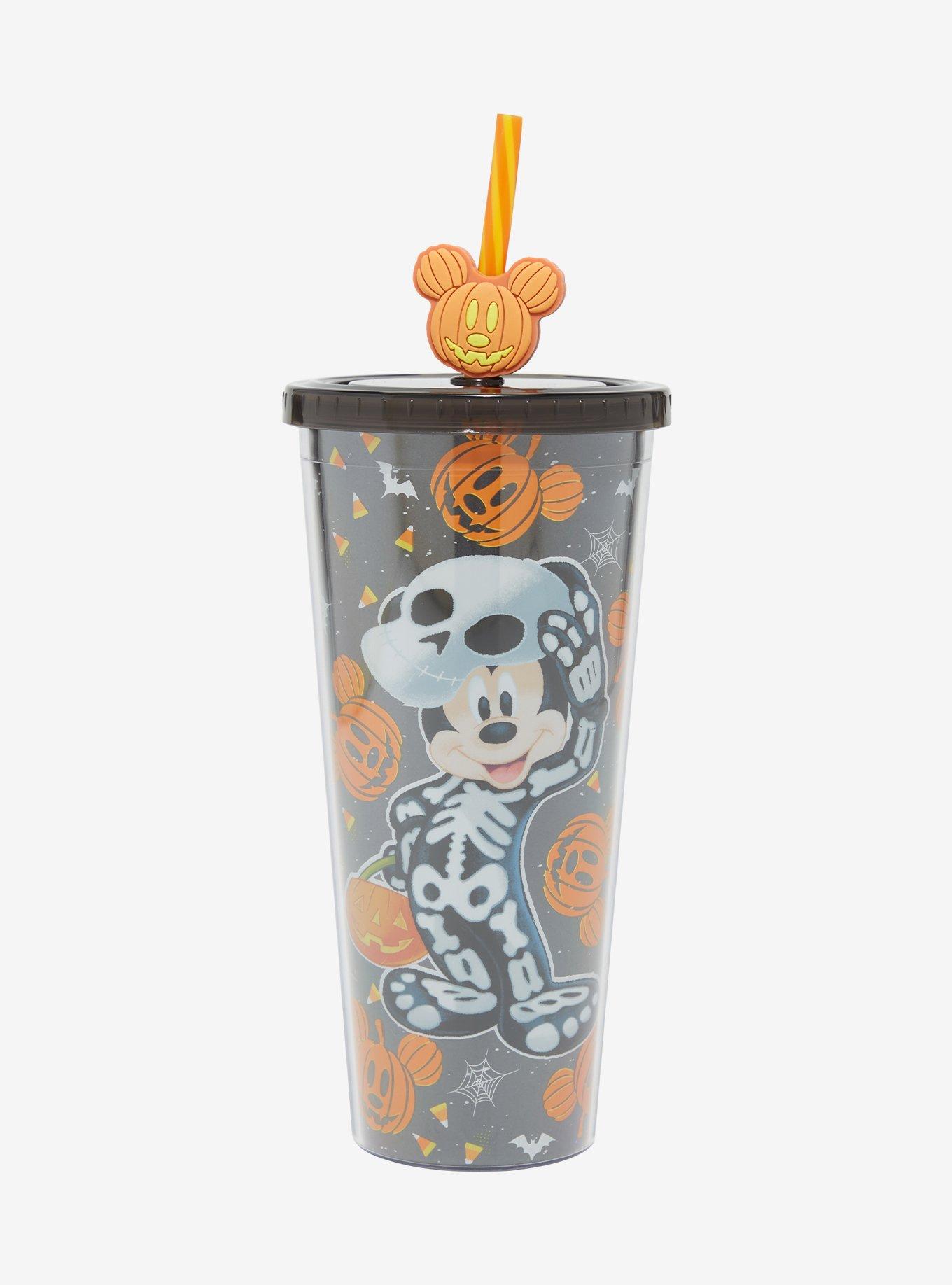 Ghost Host Straw Toppers - Mickey Ghost - Haunted Mansion - Disney