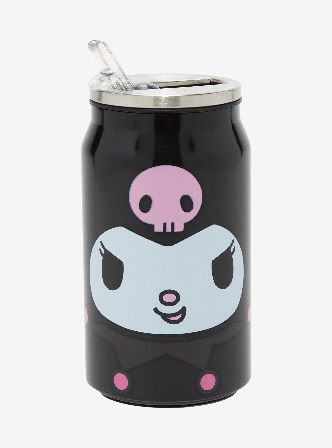 Sanrio Kuromi Bottle Dual Drink Water Cup Tumbler Lid Carry Strap