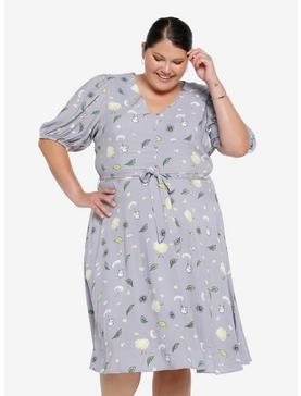 Her Universe Studio Ghibli My Neighbor Totoro Icons Allover Print Plus Size Midi Dress - BoxLunch Exclusive, , hi-res