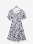 Disney Sleeping Beauty Floral Icons Allover Print Smock Dress - BoxLunch Exclusive, OFF WHITE, hi-res