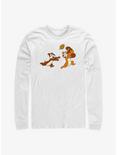 Disney Chip 'n' Dale Characters & Acorns Long-Sleeve T-Shirt, WHITE, hi-res