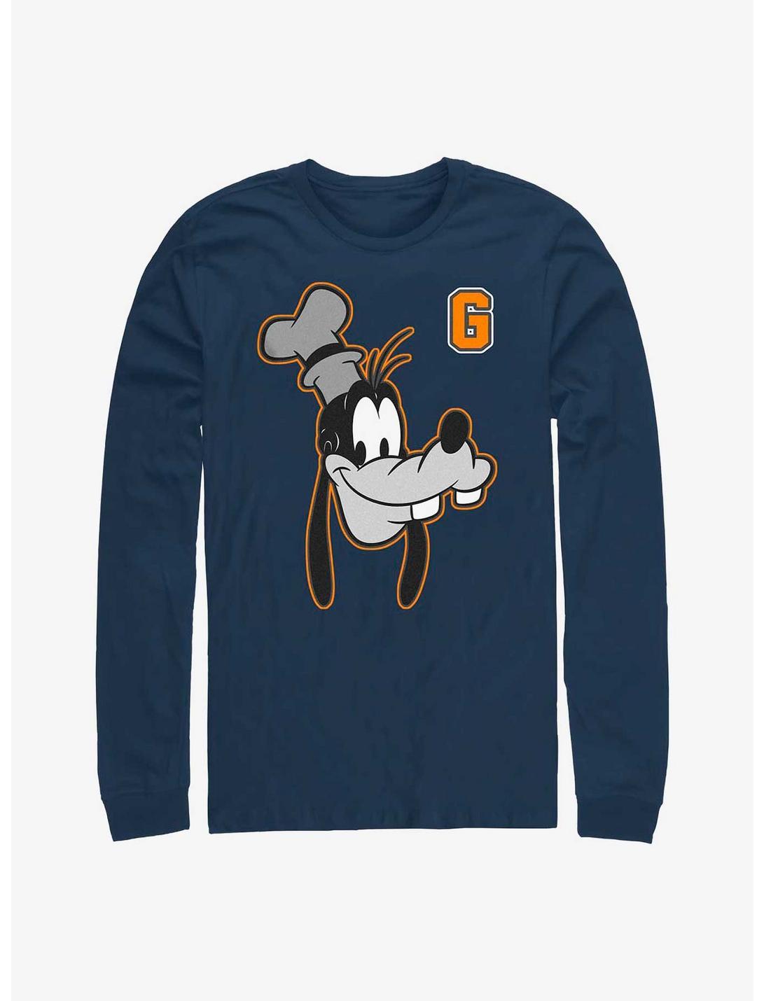 Disney Goofy Varsity Letter Long-Sleeve T-Shirt, NAVY, hi-res