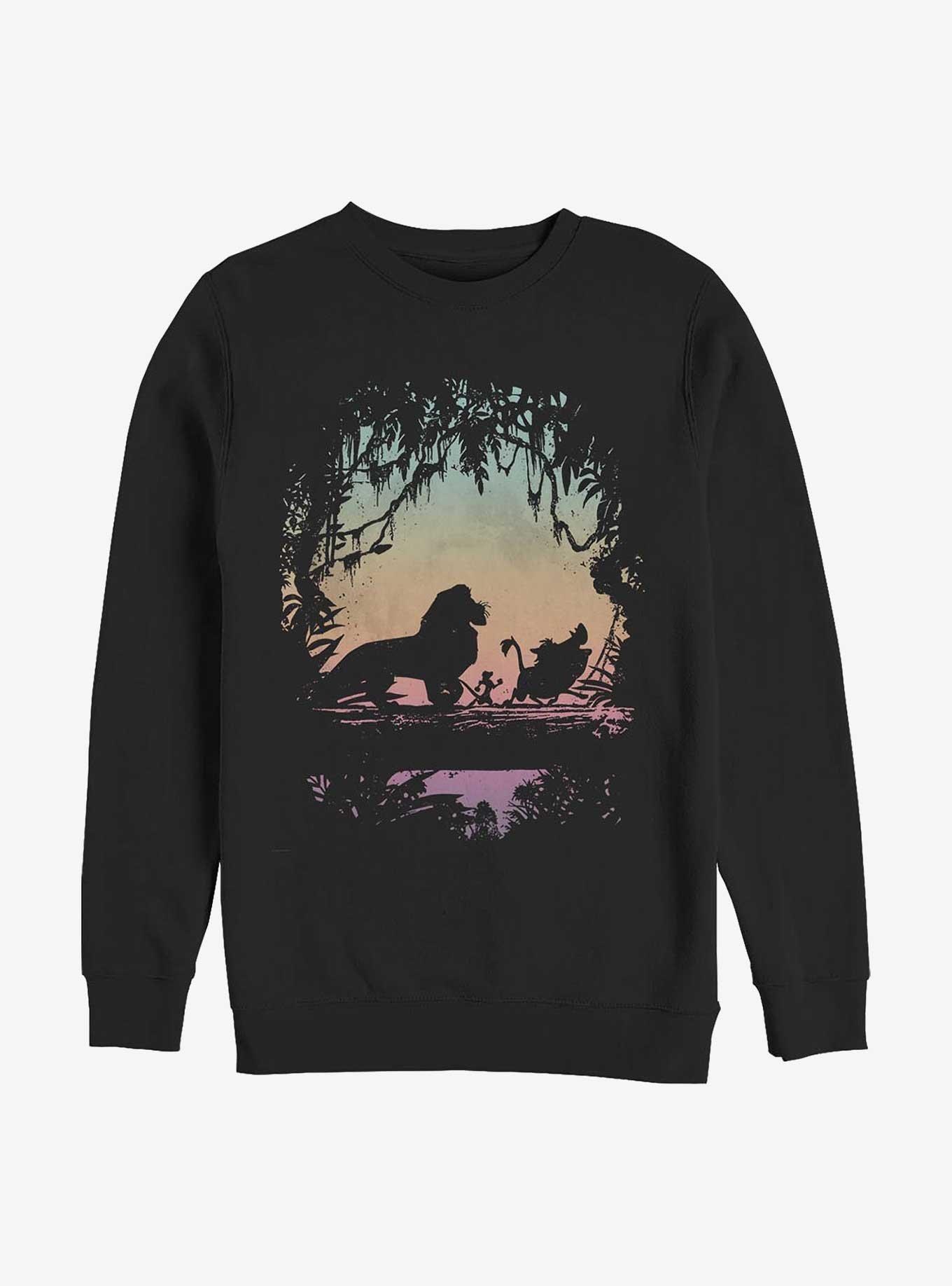 Disney The Lion King Gradient Jungle Trio Sweatshirt, , hi-res