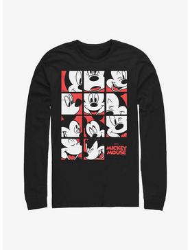 Disney Mickey Mouse Expression Grid Long-Sleeve T-Shirt, , hi-res