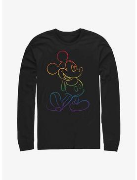 Disney Mickey Mouse Rainbow Mickey Long-Sleeve T-Shirt, , hi-res