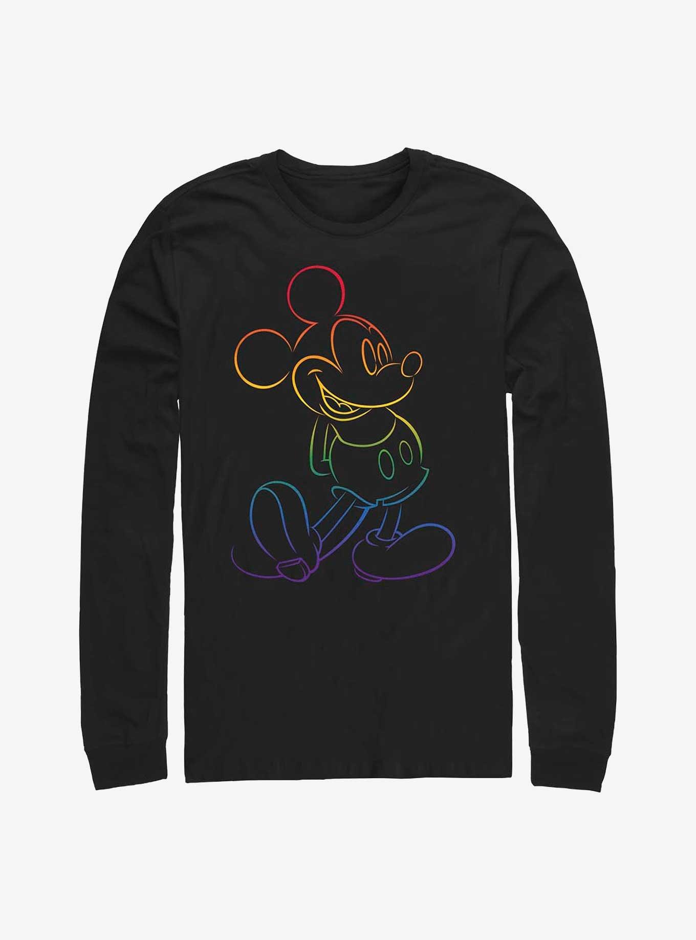 Disney Mickey Mouse Rainbow Mickey Long-Sleeve T-Shirt, , hi-res