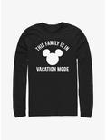 Disney Mickey Mouse The Family Is In Vacation Mode Long-Sleeve T-Shirt, BLACK, hi-res