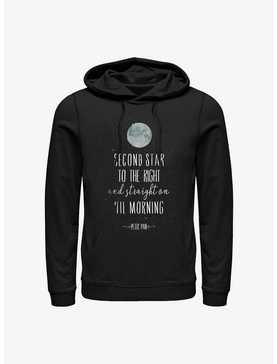 Disney Peter Pan Second Star To The Right Script Hoodie, , hi-res