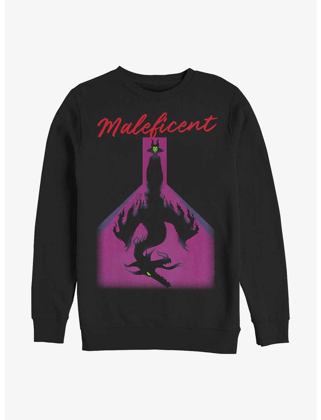 Disney Sleeping Beauty Maleficent Darkness Sweatshirt, BLACK, hi-res