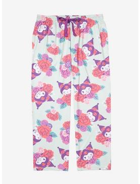 Sanrio Kuromi Floral Allover Print Plus Size Sleep Pants - BoxLunch Exclusive, , hi-res