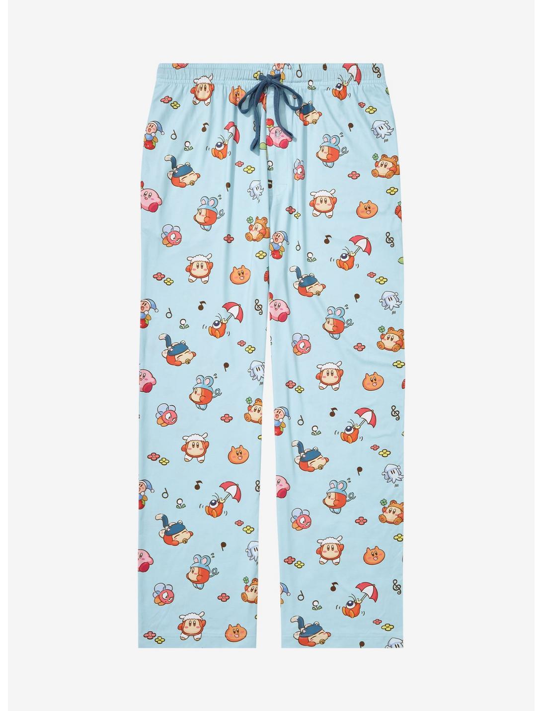 Nintendo Kirby & Waddle Dee Outfits Allover Print Sleep Pants - BoxLunch Exclusive, LIGHT BLUE, hi-res